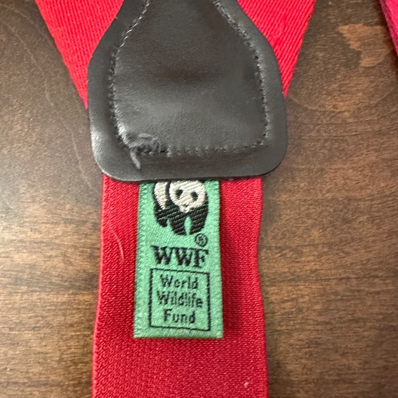 WORLD WILDLIFE FUND WWF Men's Suspenders Braces with Panda Theme - Picture 4 of 6